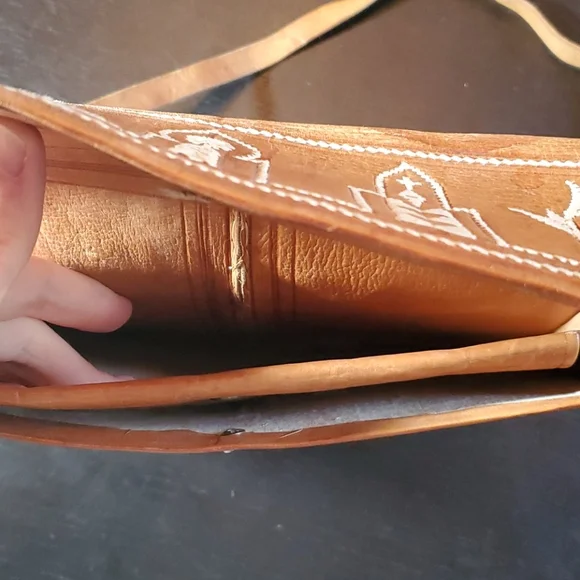 Vintage handmade leather bag - Morocco - Picture 6 of 6